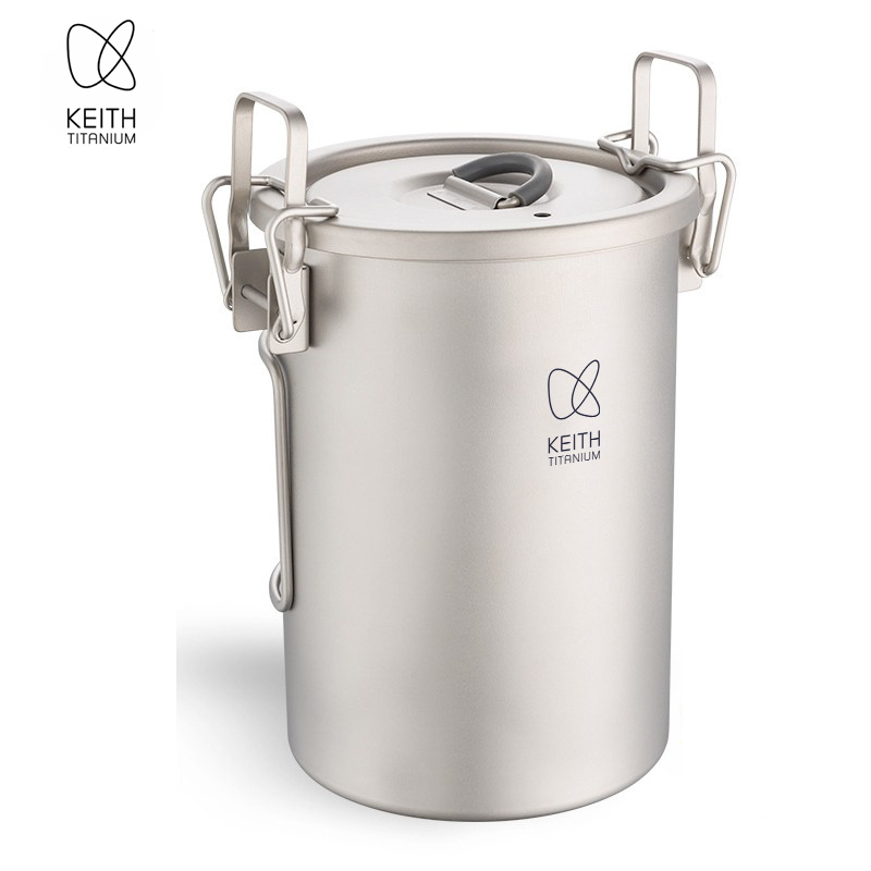 Camp Cooking Set - KEITH Pure Titanium Rice Cooker, 900ml
