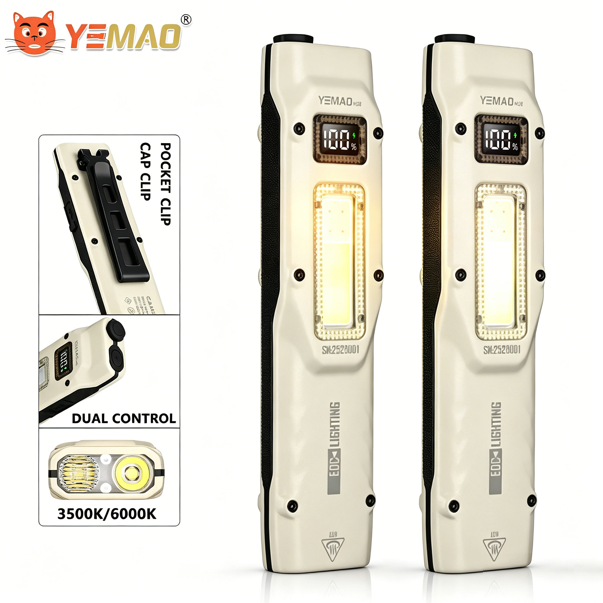 Outdoor Camping Light Portable - Portable 880LM YEMAO M28 Ultra-thin Tactical