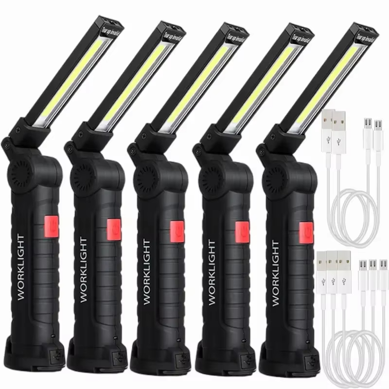 Outdoor Camping Light Portable - Portable COB LED Flashlight USB Rechargeable