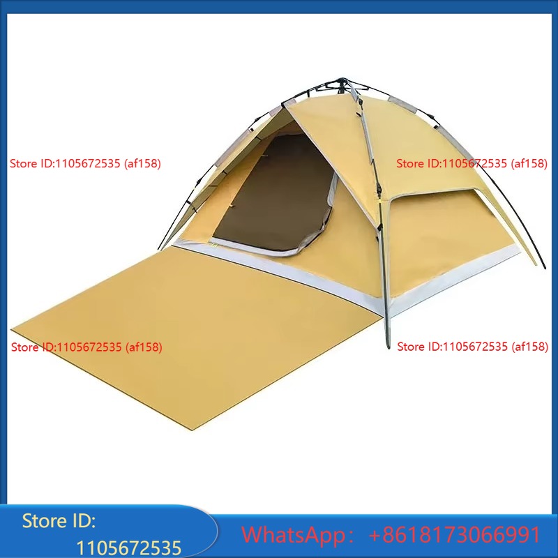 Outdoor Camping Tent Waterproof - Portable double-layer picnic camping tent, 4-6