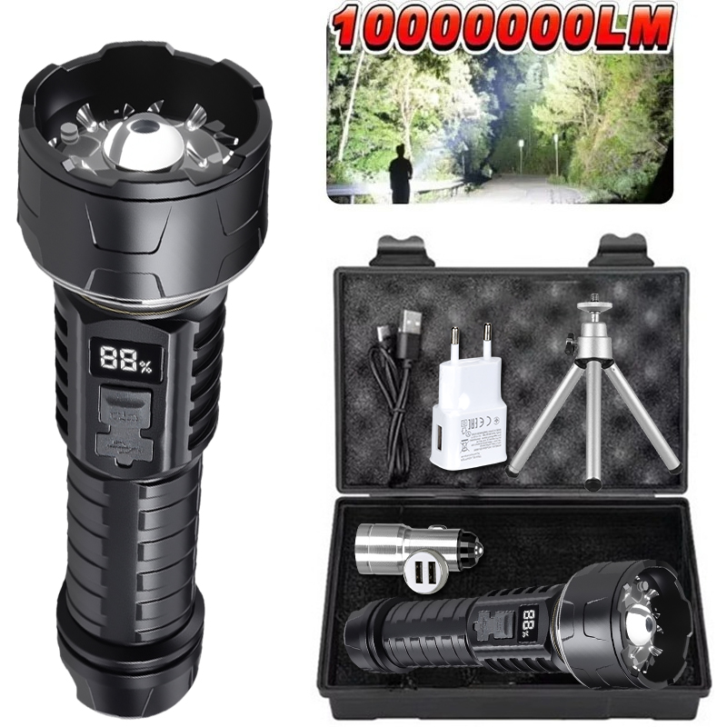 Outdoor Camping Lantern - COB LED Flashlight Rechargeable Lantern 7-core