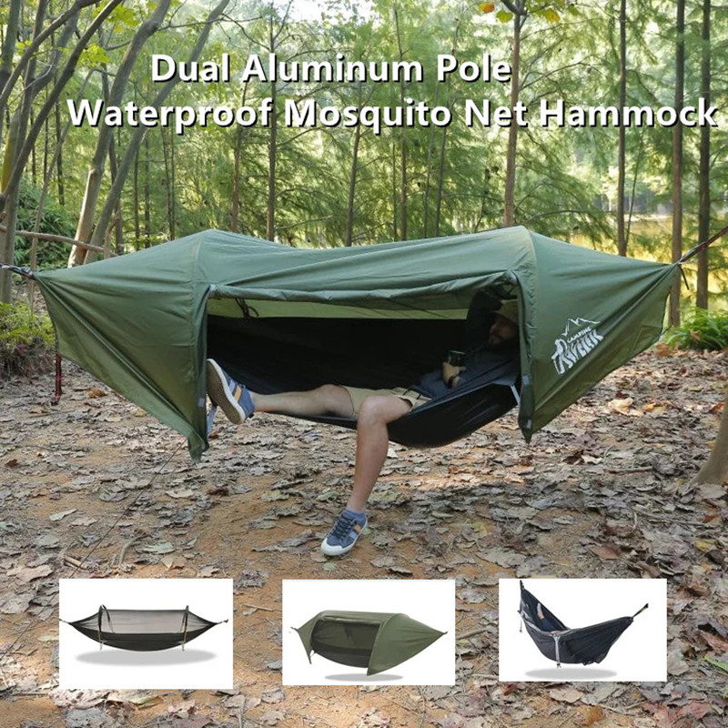 Outdoor Camping Solo - 3-in-1 Tunnel Mosquito Net Hammock with