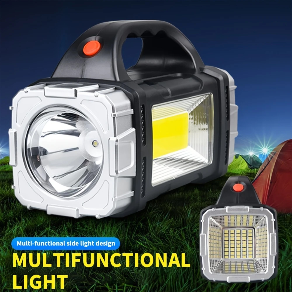 Outdoor Camping Light Portable - Portable Powerful USB Rechargeable Flashlight Solar