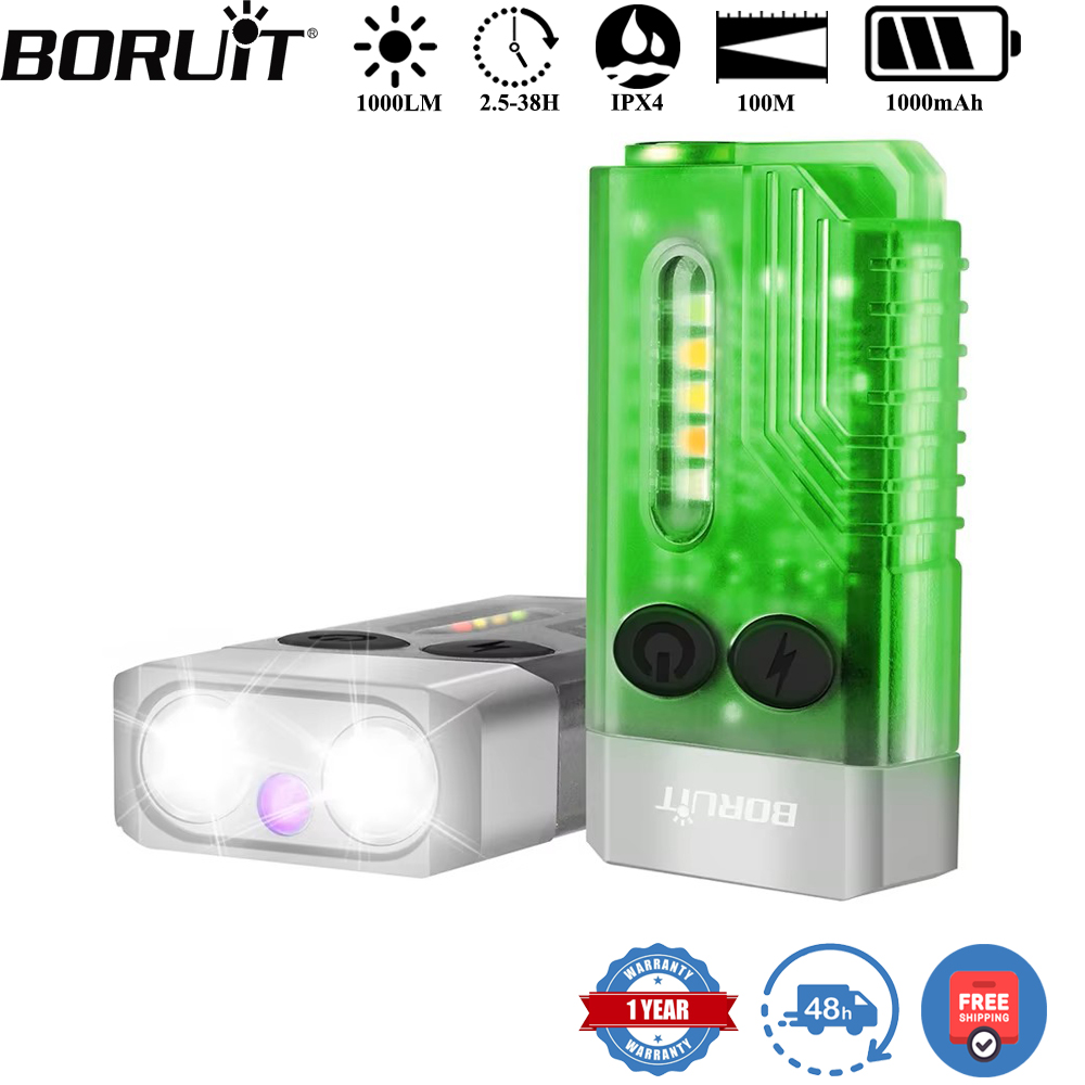 Outdoor Camping Lantern - BORUiT V10 Keychain UV LED EDC