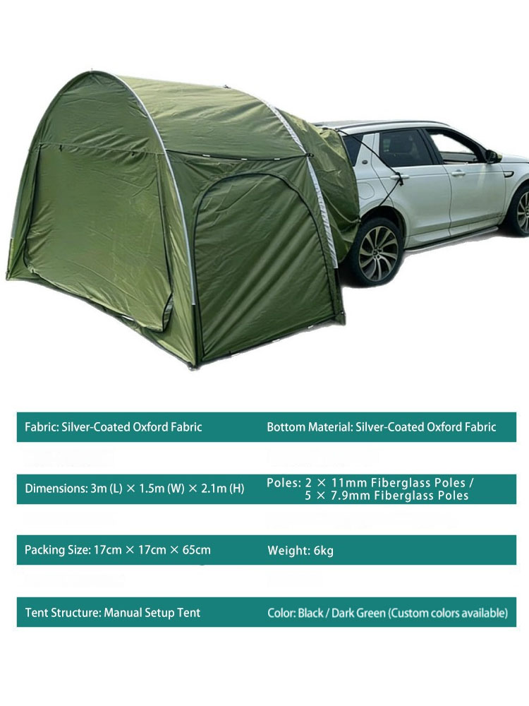 Outdoor Camping Car Tent - For car Outdoor Rear Tent Camping