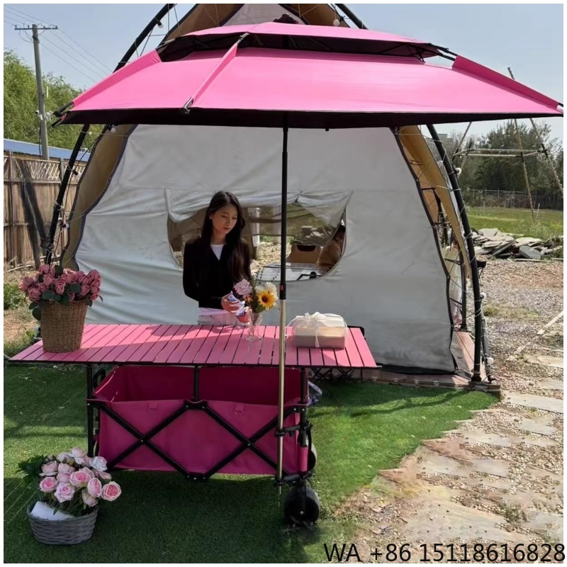 Outdoor Camping Folding Table - 420L High Quality 4-Position Height Adjustable