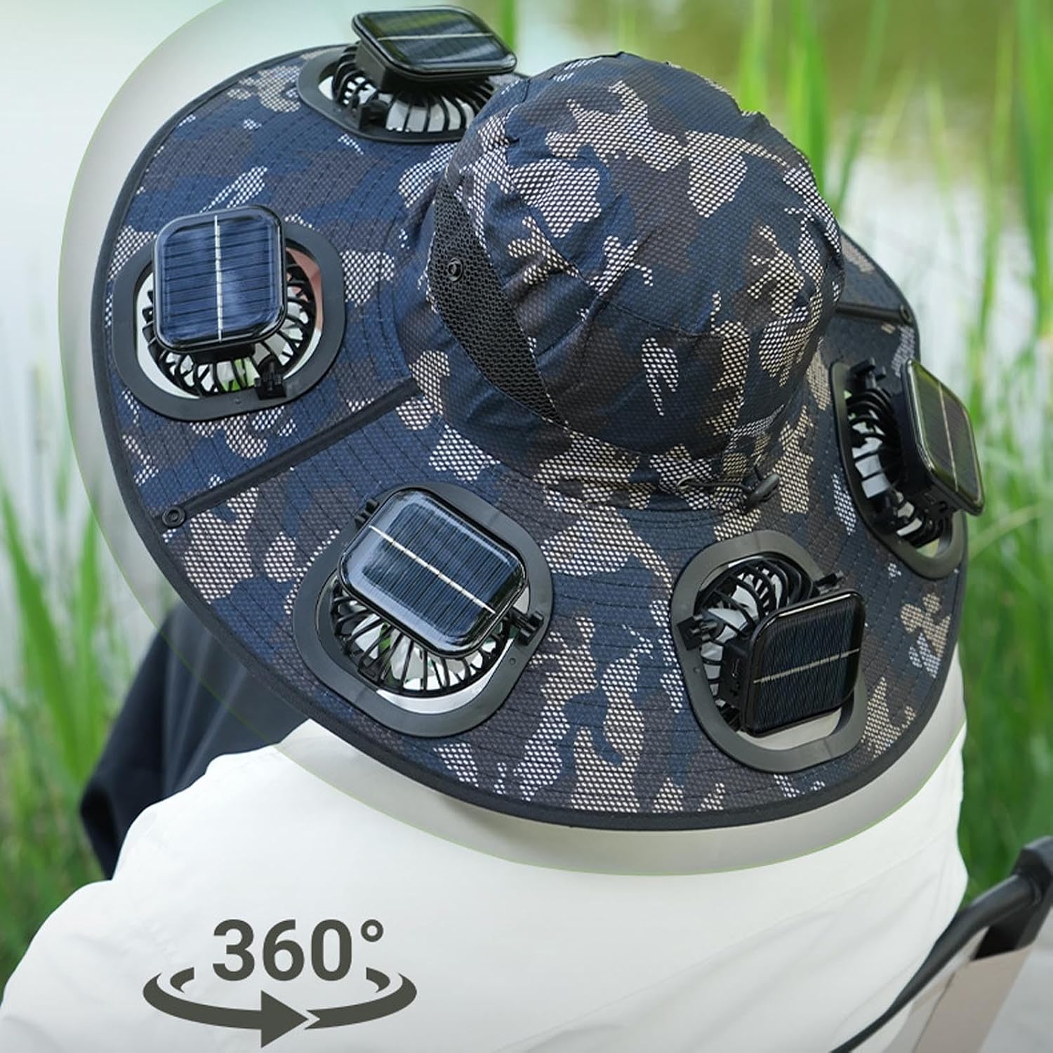 2026 Hot Summer 6 Fans Visor C - Outdoor Camping Fans ulasan dan harga