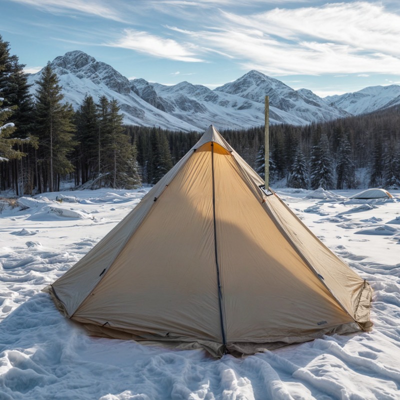 Pyramid Camping Tent Ultra-lig - Outdoor Camping Solo ulasan dan harga