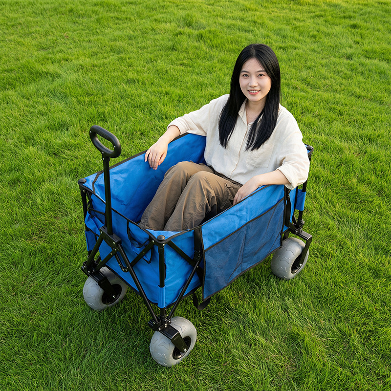 Foldable Metal Beach Wagon Qui - Outdoor Camping Folding Table ulasan dan harga
