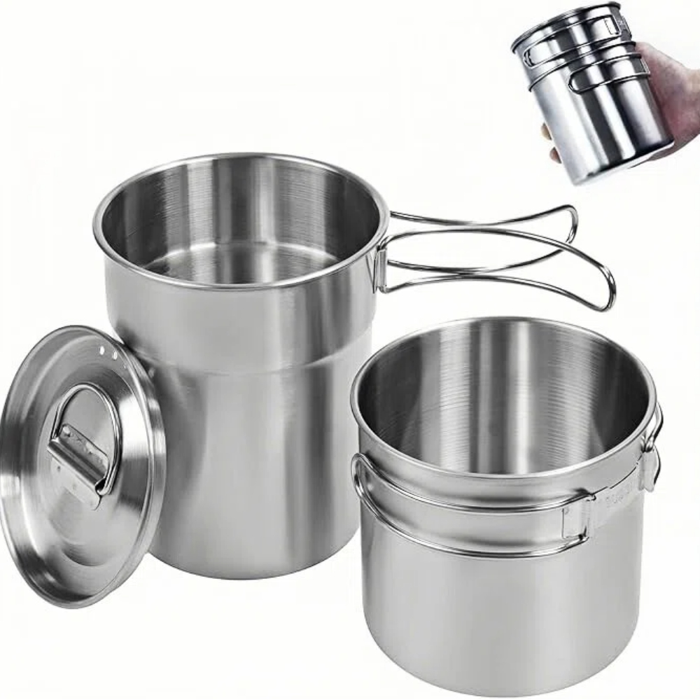 Foldable Camping Cups Mugs Cam - Camp Cooking Set ulasan dan harga