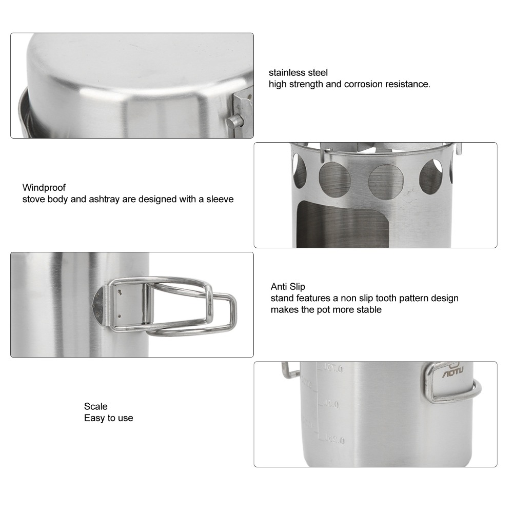 Durable Stainless Steel Campin - Camp Cooking Set ulasan dan harga