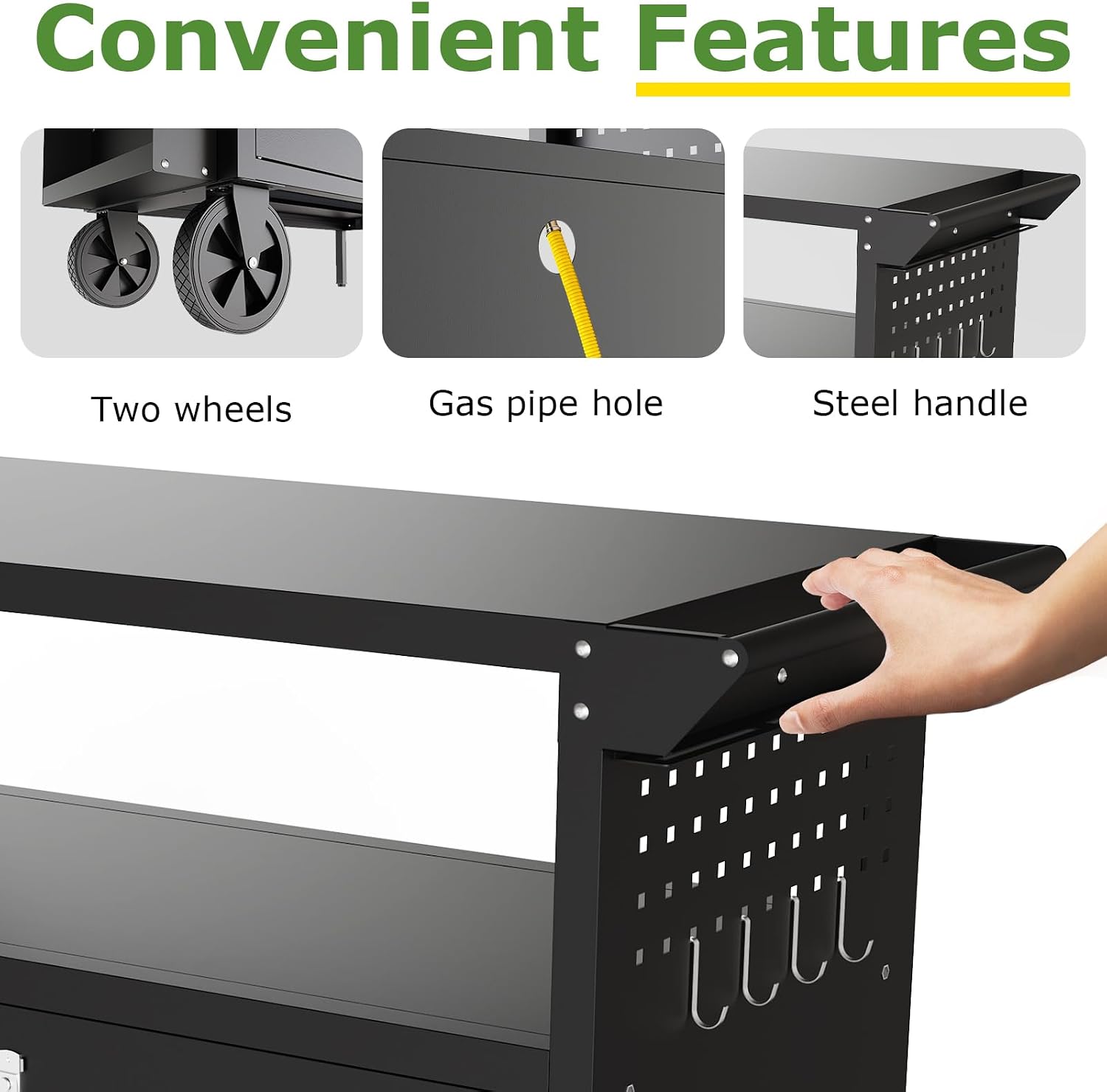 Outdoor Grill Cart Table With  - Outdoor Camping Folding Table ulasan dan harga