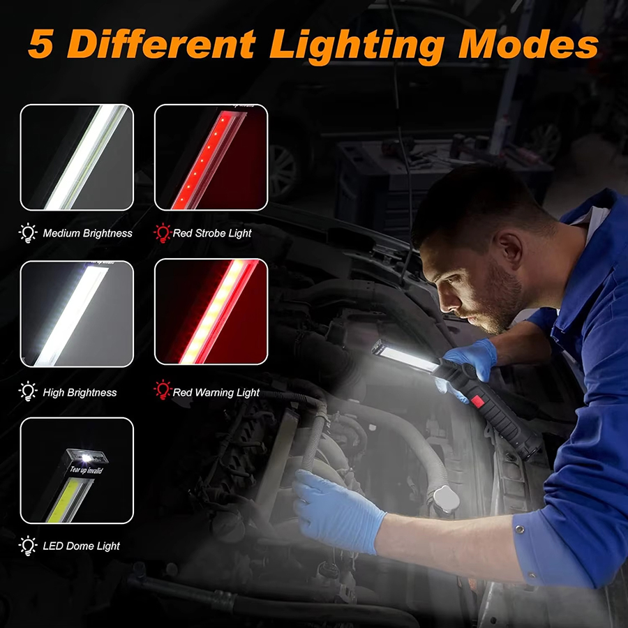 Portable LED Flashlight with M - Outdoor Camping Light Portable ulasan dan harga