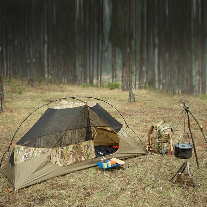 Single - Person Tactical Tent  - Outdoor Camping Solo ulasan dan harga