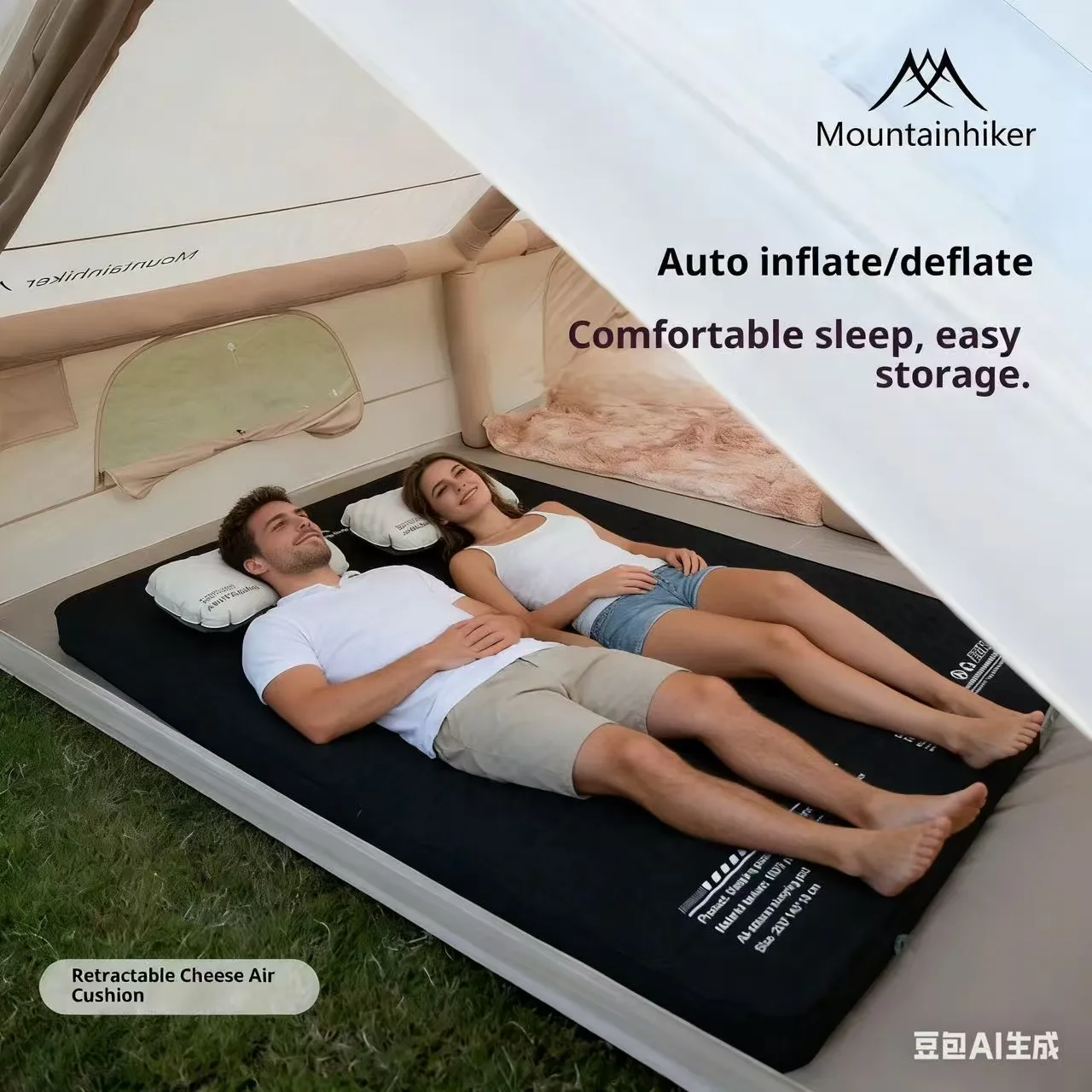 MOUNTAINHIKER Inflatable Mattr - Outdoor Camping Carpet ulasan dan harga