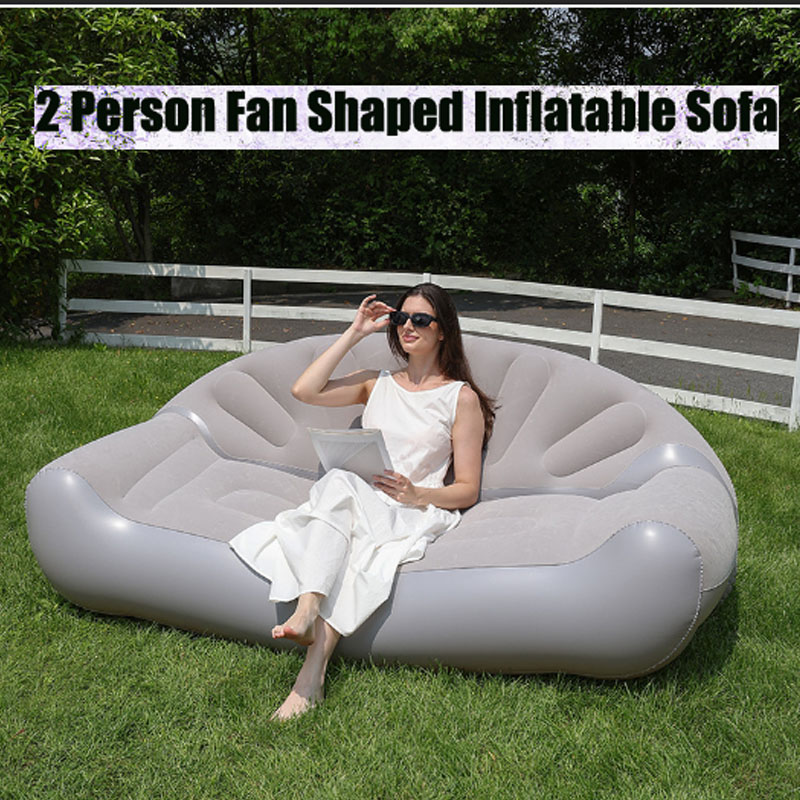 Fan Shaped Inflatable Sofa 2 P - Outdoor Camping Fans ulasan dan harga