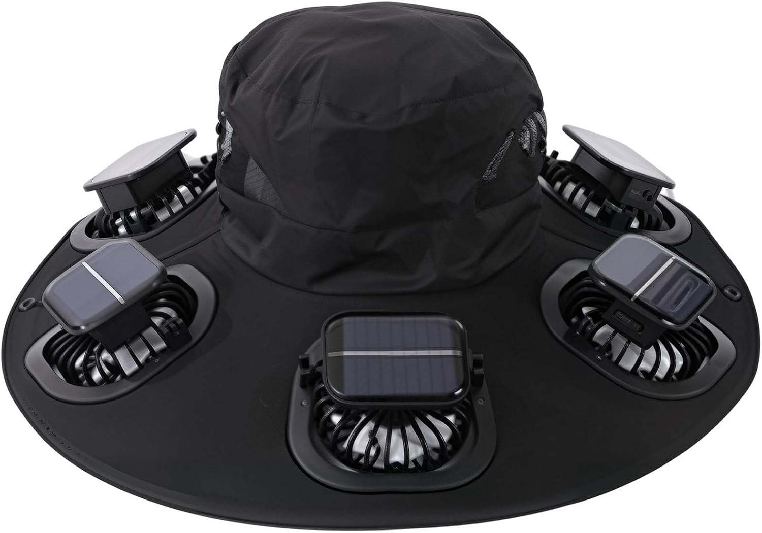 Hot 6 Fans Solar Fan Hat Breat - Outdoor Camping Fans ulasan dan harga