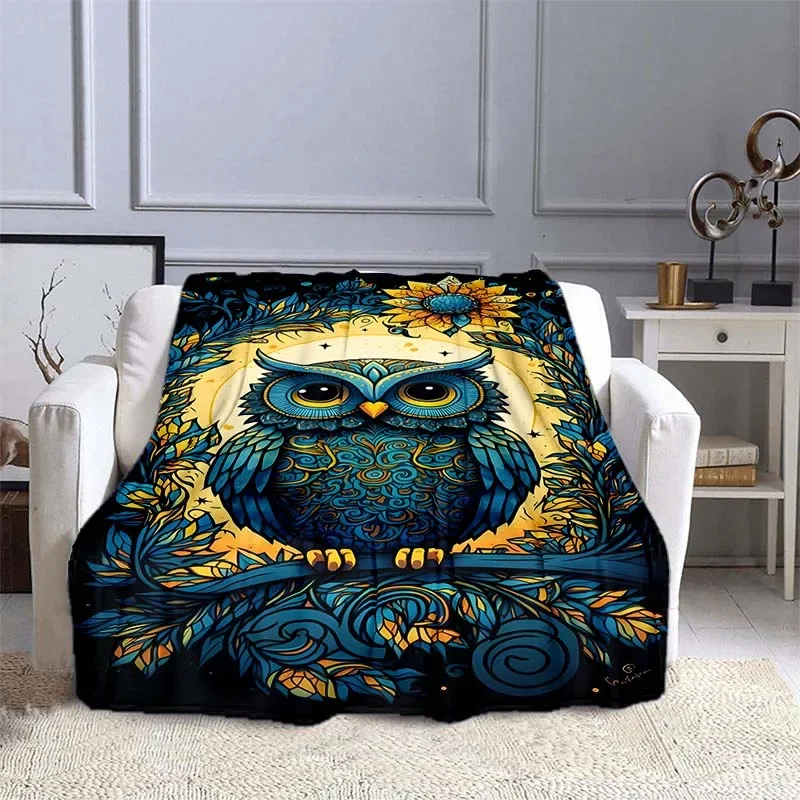 10 Sizes Owl Pattern Blanket W - Outdoor Camping Heated Blanket ulasan dan harga