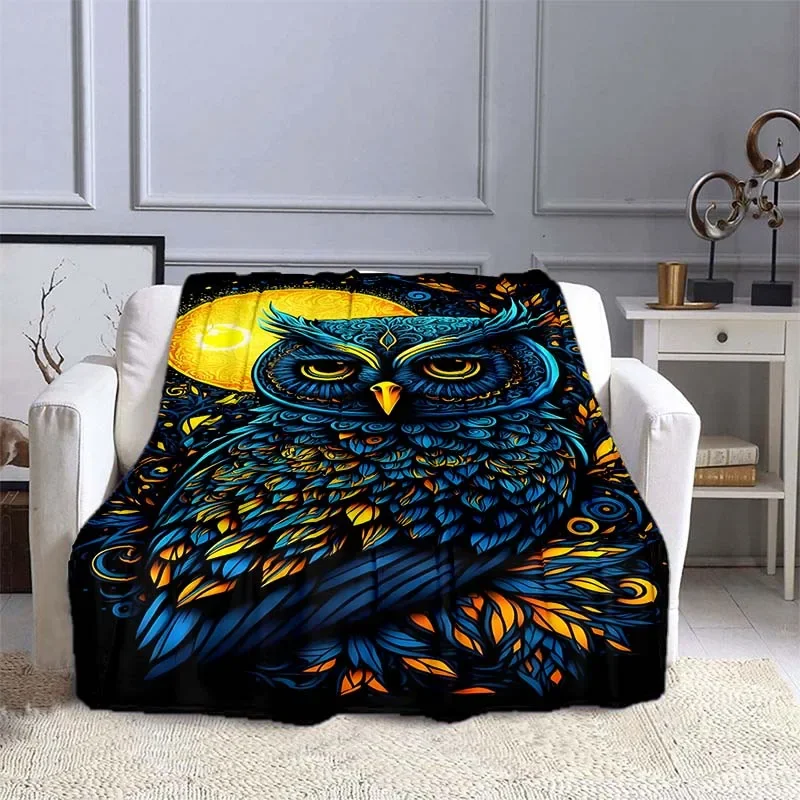 10 Sizes Owl Pattern Blanket W - Outdoor Camping Heated Blanket ulasan dan harga