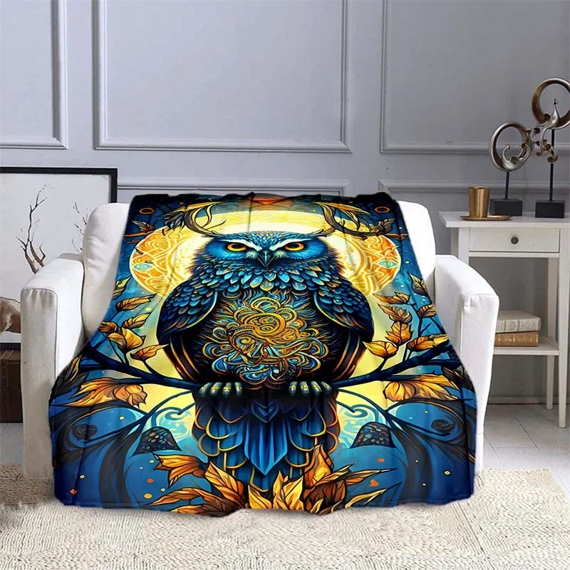10 Sizes Owl Pattern Blanket W - Outdoor Camping Heated Blanket ulasan dan harga
