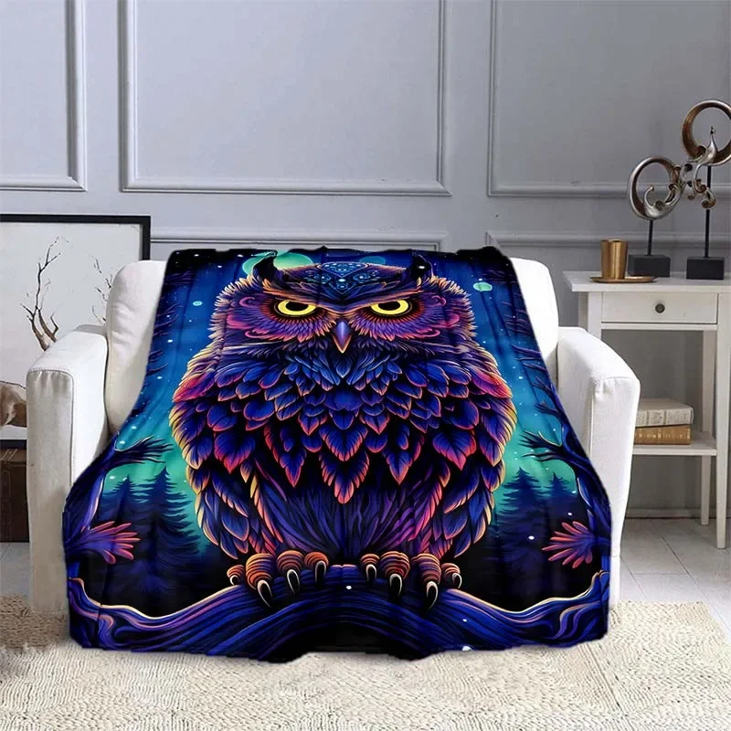10 Sizes Owl Pattern Blanket W - Outdoor Camping Heated Blanket ulasan dan harga