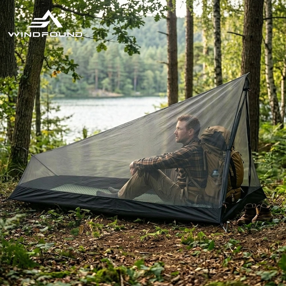1-Person Ultralight Mesh Inner - Outdoor Camping Solo ulasan dan harga