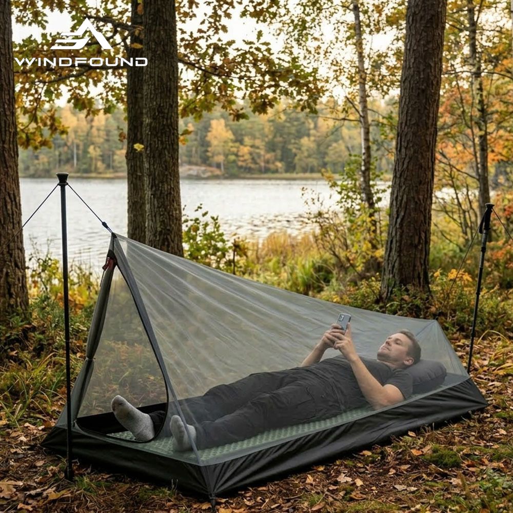 1-Person Ultralight Mesh Inner - Outdoor Camping Solo ulasan dan harga
