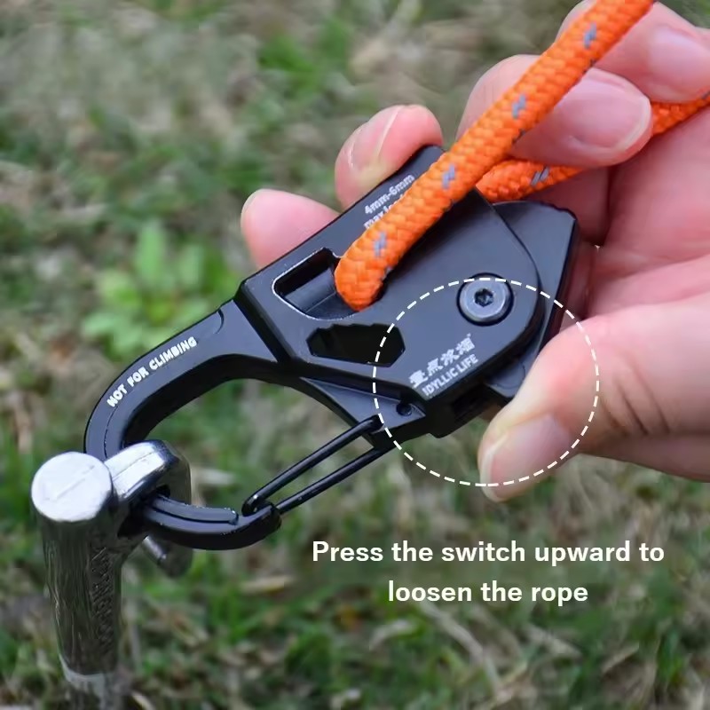 Aluminum Alloy Tent Rope Tensi - Outdoor Camping Extension Cord ulasan dan harga