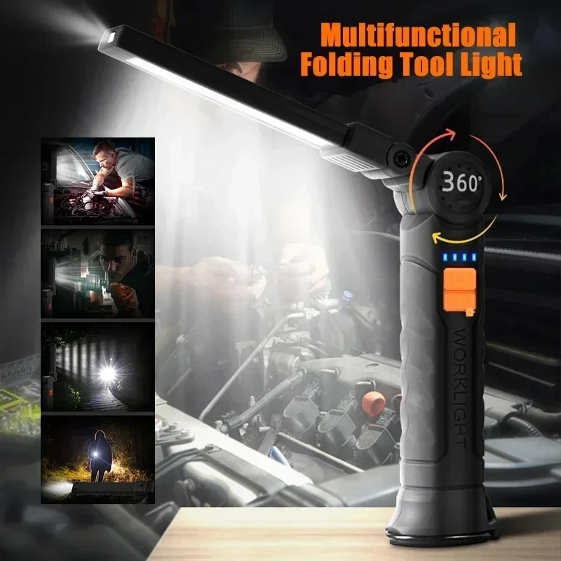 Portable COB LED Flashlight US - Outdoor Camping Light Portable ulasan dan harga