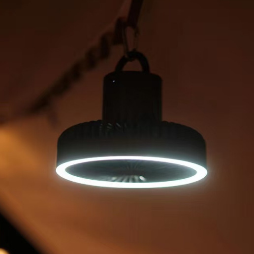 Portable Camping Fan with LED  - Outdoor Camping House ulasan dan harga