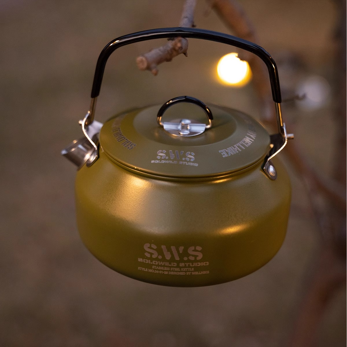 Outdoor Water Kettle Mini 0.8L - Outdoor Camping Solo ulasan dan harga