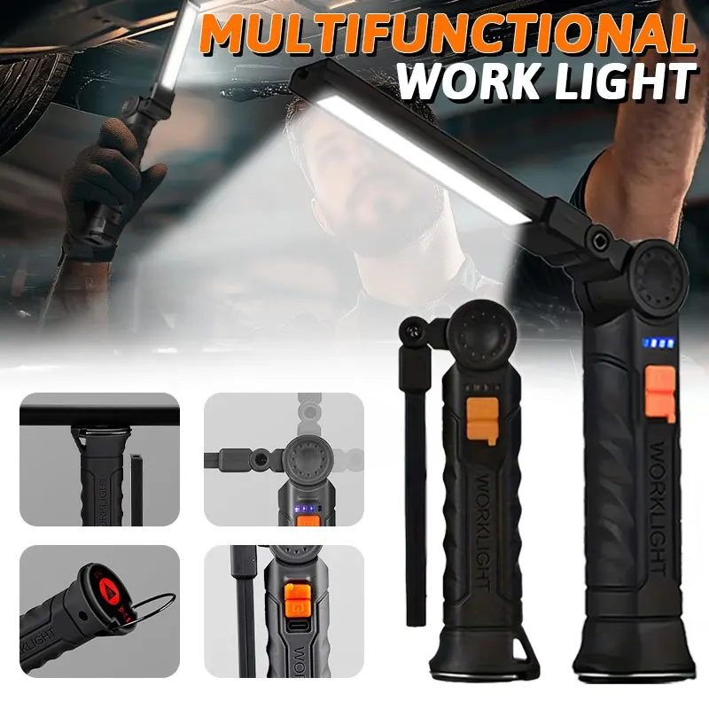 Rechargeable Magnetic Work Lig - Outdoor Camping Light Portable ulasan dan harga