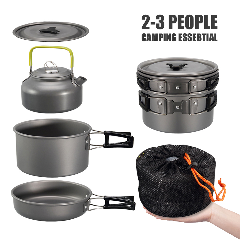 WESTTUNE Camping Cookware Kit  - Camp Cooking Set ulasan dan harga
