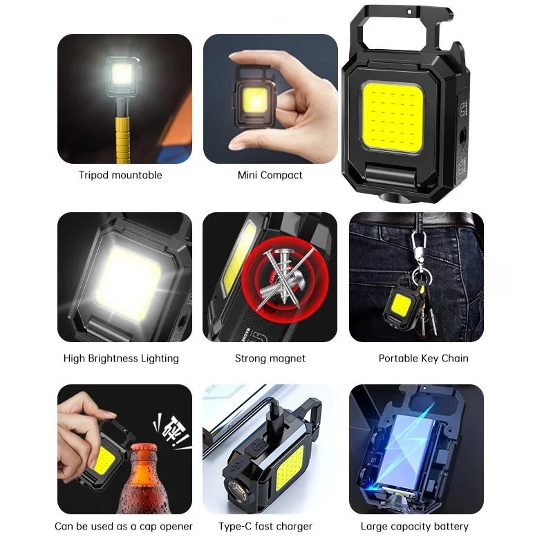 Mini Flashlight Keychain Light - Outdoor Camping Light Portable ulasan dan harga