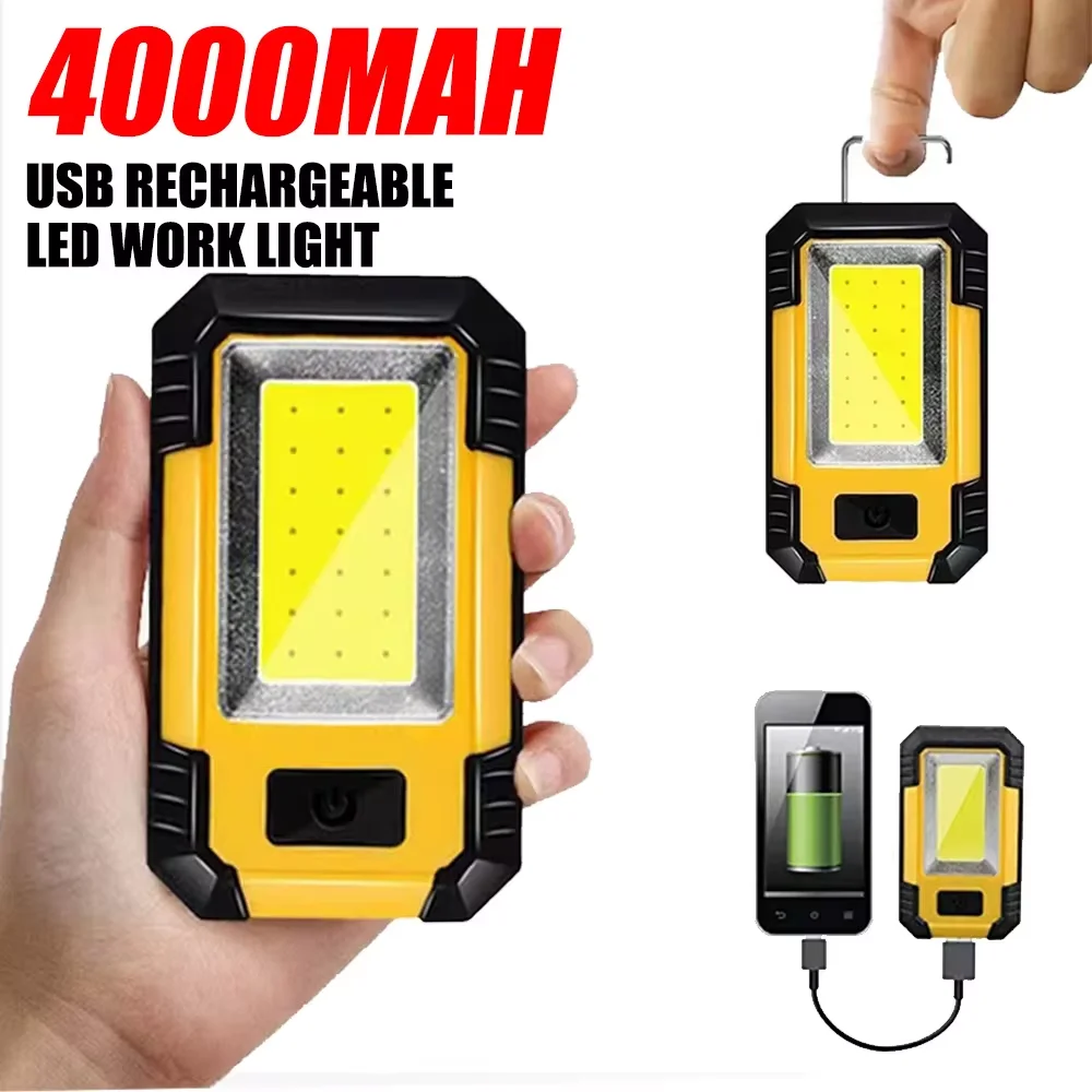 Rechargeable 4000MaH Work Ligh - Outdoor Camping Light Portable ulasan dan harga