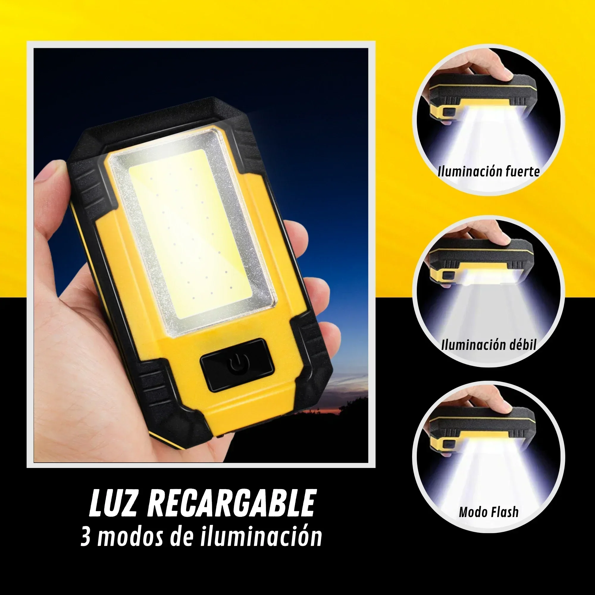 Rechargeable 4000MaH Work Ligh - Outdoor Camping Light Portable ulasan dan harga