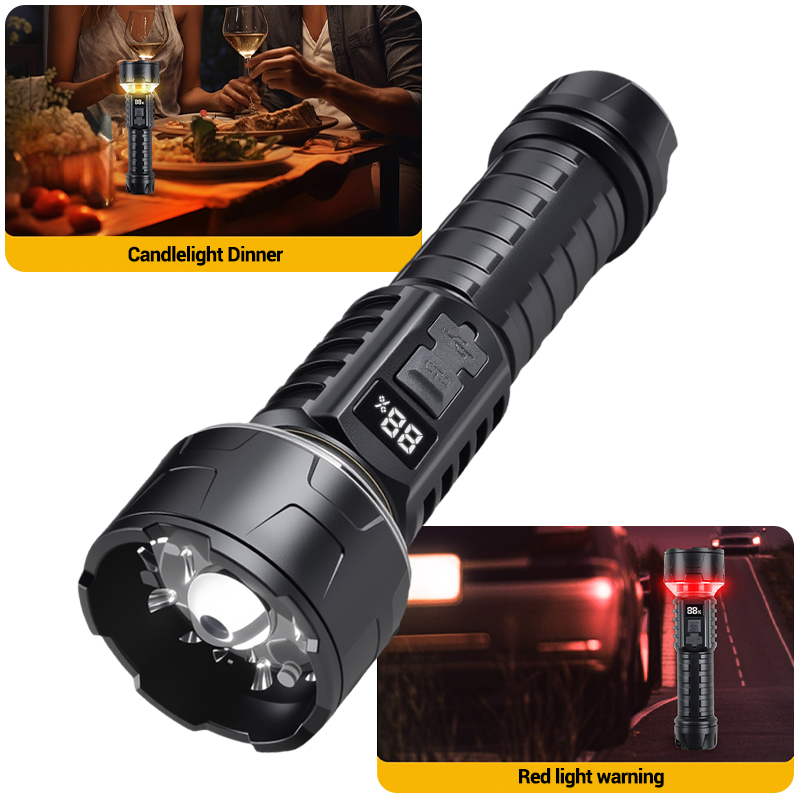 COB LED Flashlight Rechargeabl - Outdoor Camping Lantern ulasan dan harga