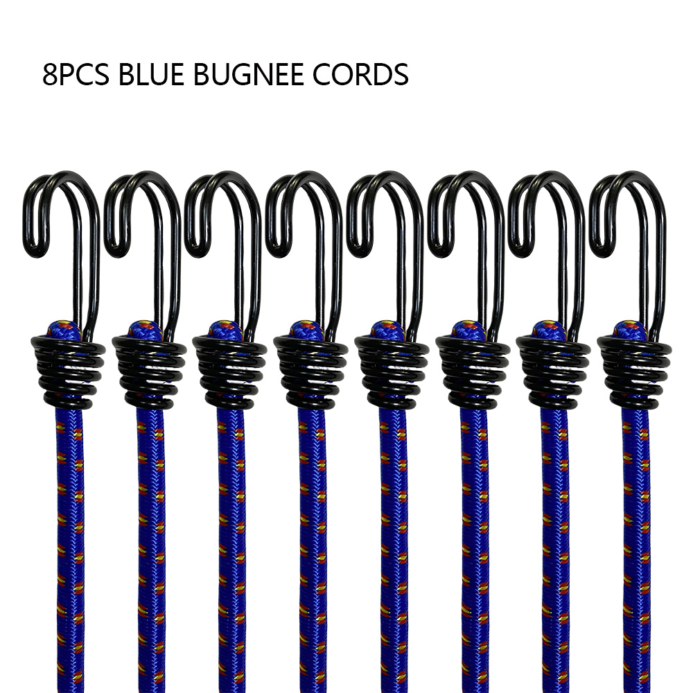 8Pcs 60cm Camping Bungee Cord  - Outdoor Camping Extension Cord ulasan dan harga