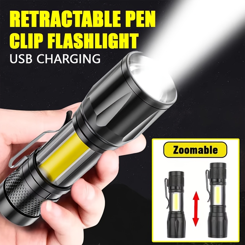 Mini LED Flashlight COB Floodl - Outdoor Camping Light Portable ulasan dan harga