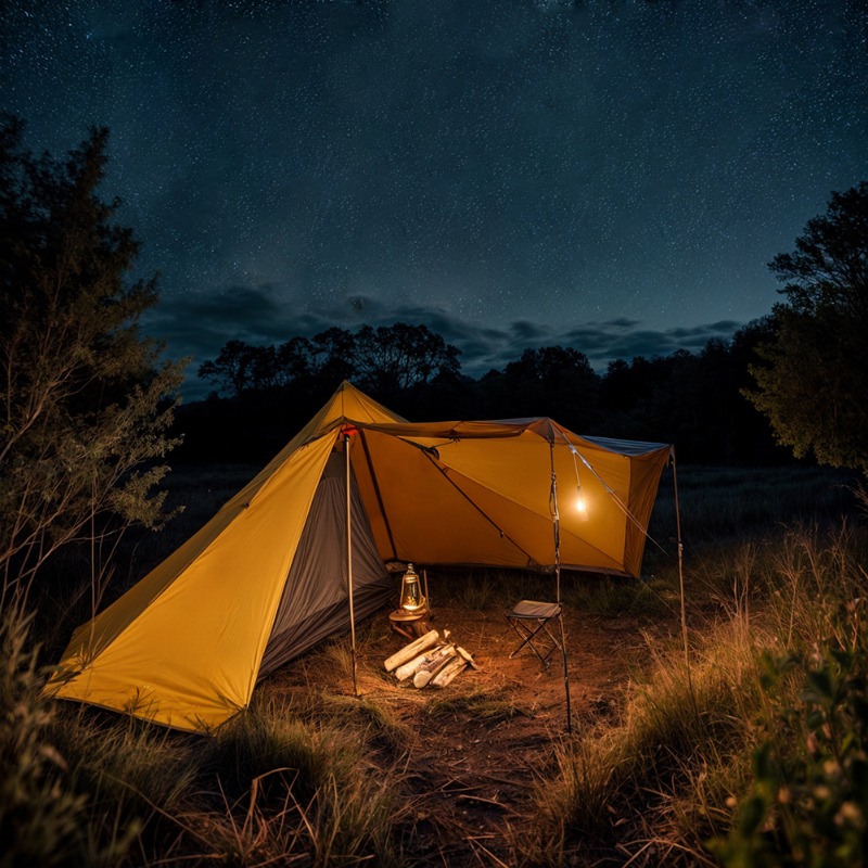 Pyramid Camping Tent Ultra-lig - Outdoor Camping Solo ulasan dan harga