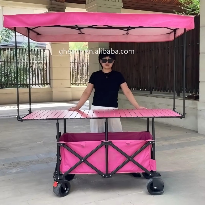 Stall Folding Steel Table Trol - Outdoor Camping Folding Table ulasan dan harga
