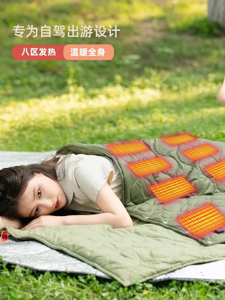 Camping outdoor usb electric b - Outdoor Camping Heated Blanket ulasan dan harga