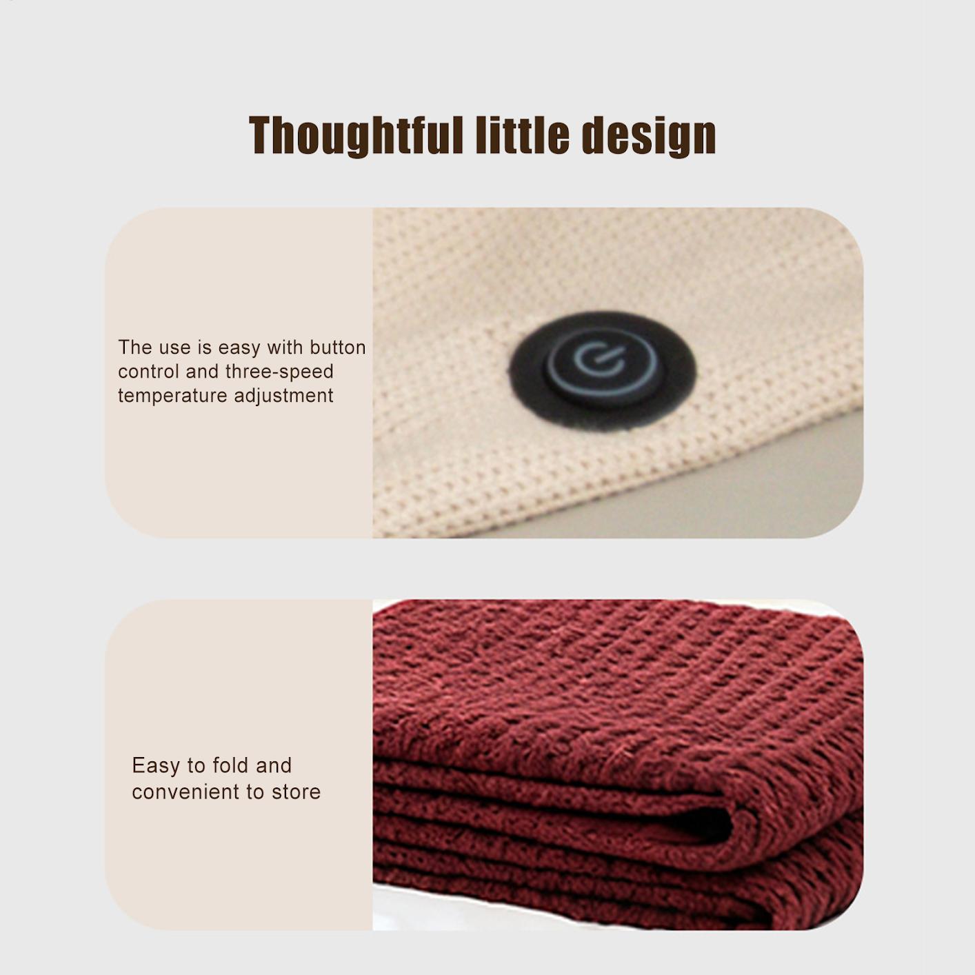 Portable Heated Shawl 3 Levels - Outdoor Camping Heated Blanket ulasan dan harga