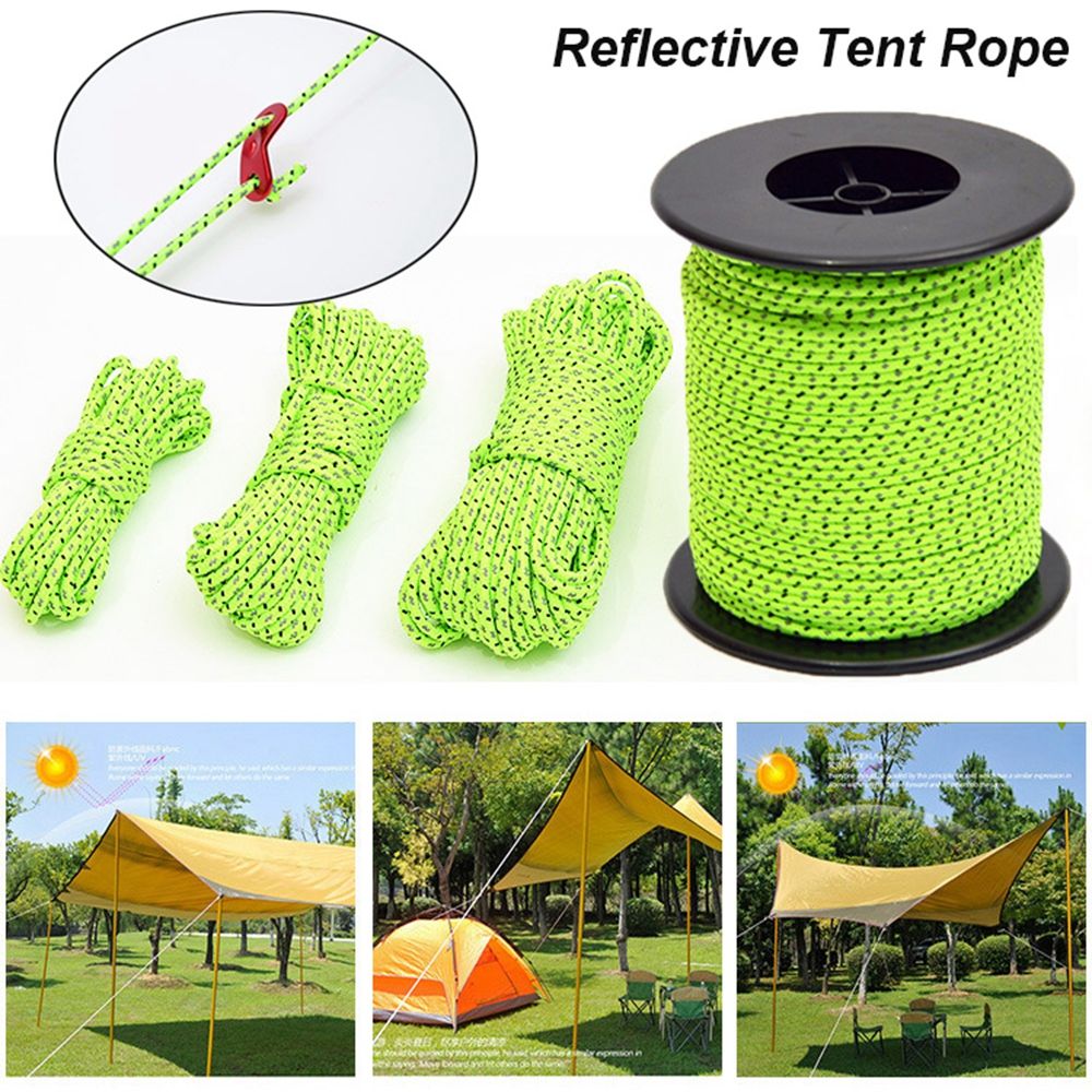 5/10/20/100M Reflective Tent R - Outdoor Camping Extension Cord ulasan dan harga