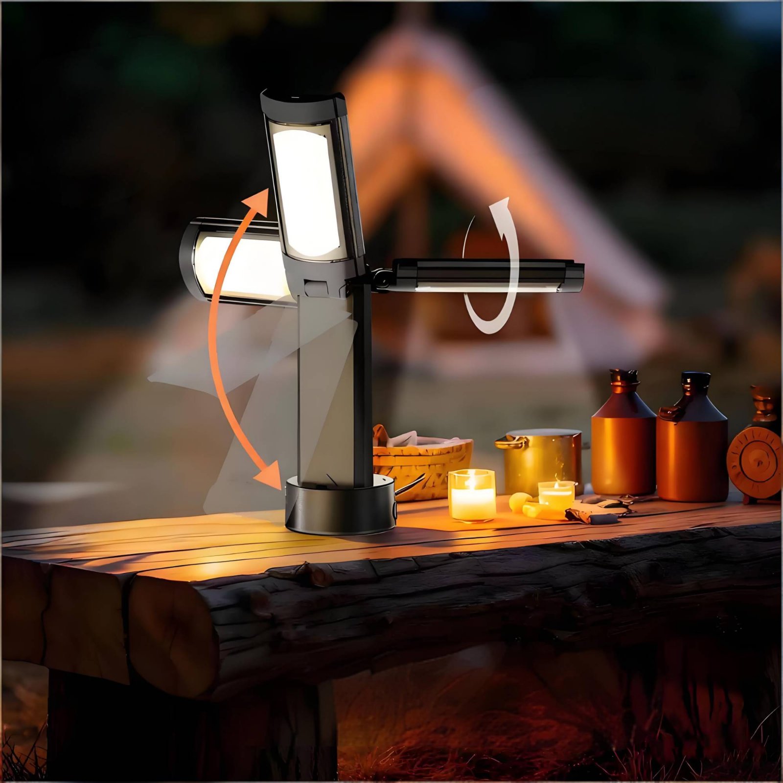 Telescopic Tent Lamp Adjustabl - Outdoor Camping Light Portable ulasan dan harga