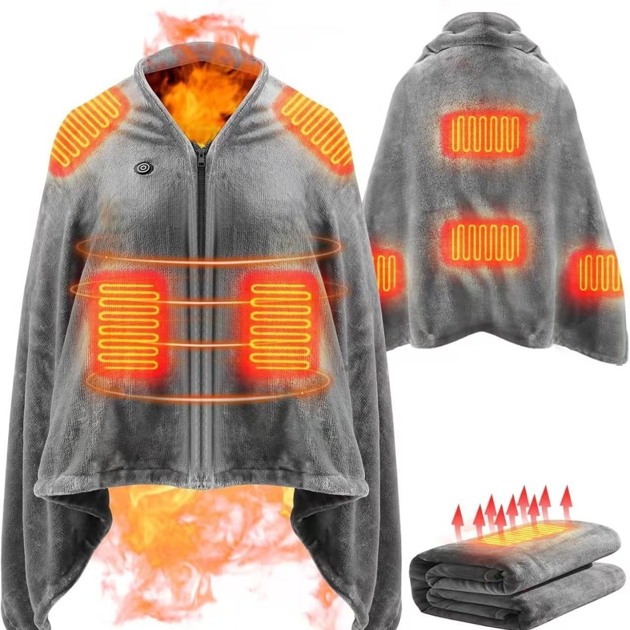 2025 NewUSB Heated Shawl Blank - Outdoor Camping Heated Blanket ulasan dan harga