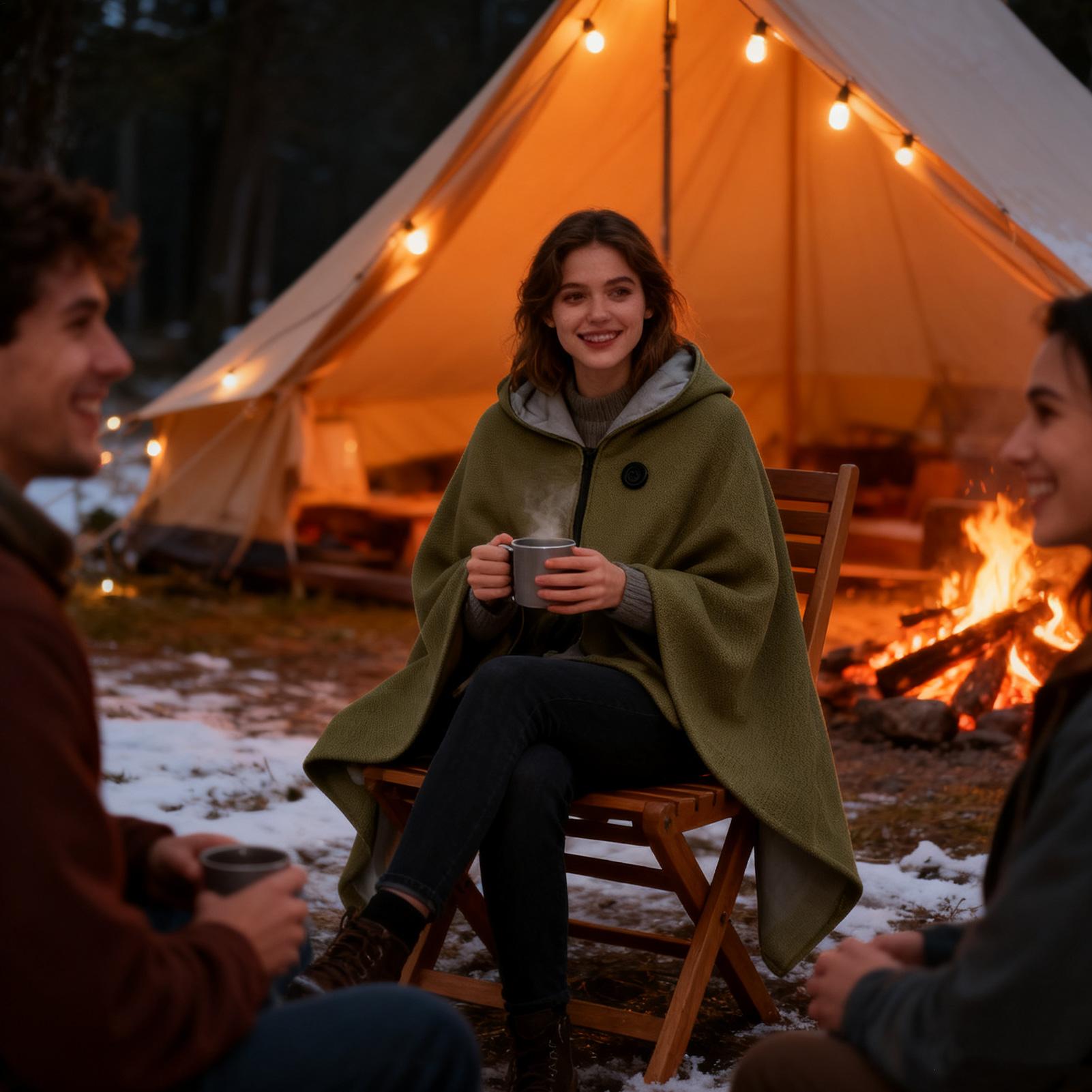 Heated Shawl 3 Gears Electric  - Outdoor Camping Heated Blanket ulasan dan harga