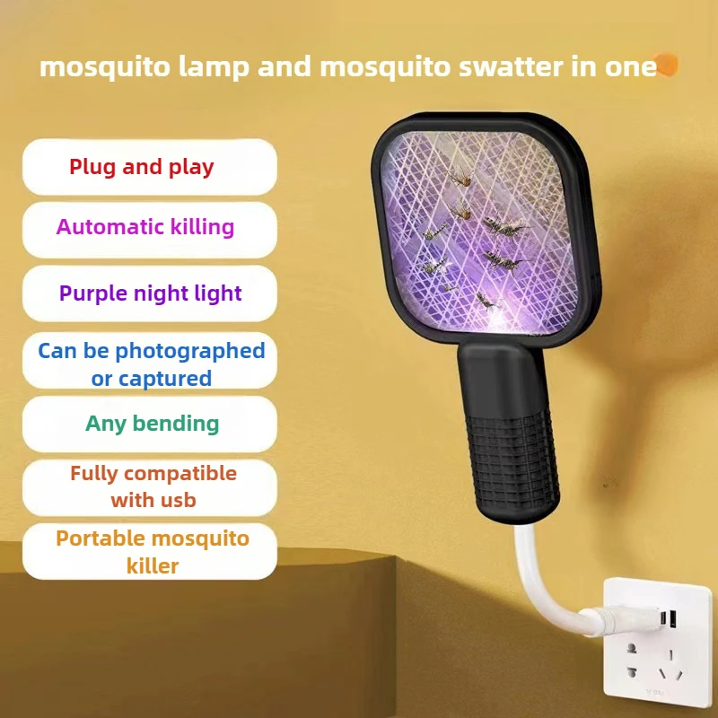 Electric Mosquito Swatter UV L - Outdoor Camping Bug Zapper ulasan dan harga