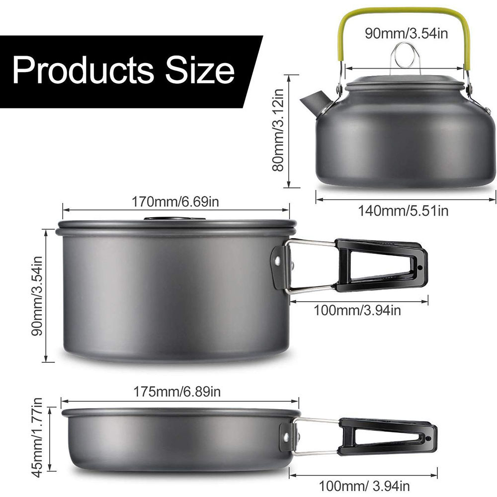 Outdoor Camping Cookware Set M - Camp Cooking Set ulasan dan harga