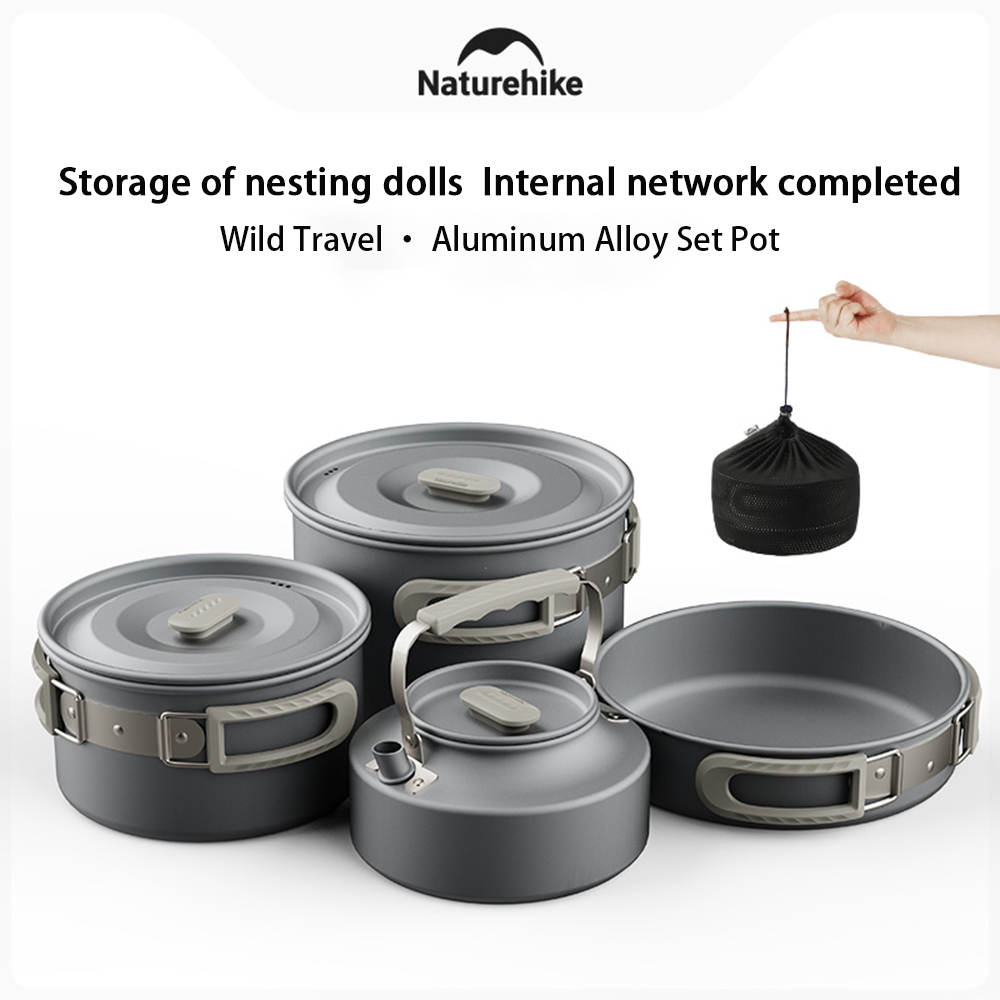 Naturehike Outdoor Pot Set,Cam - Camp Cooking Set ulasan dan harga